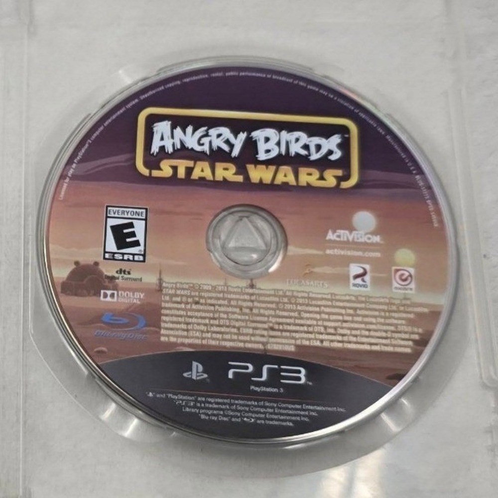 Activision Angry Birds Star Wars PS3 Video Game Disc Only Sony PlayStation 3